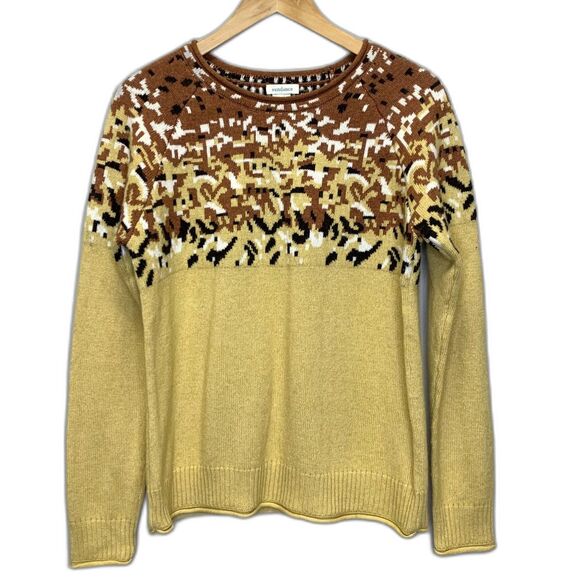 Sundance Artist’s Desire Crew Pullover Sweater Cotton Lambswool Cashmere Medium - Picture 1 of 12
